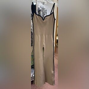 Vilanva jumpsuit with tummy control, flare legs.  NWT.